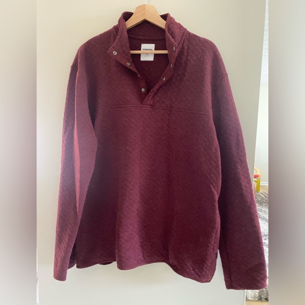 Sonoma Burgundy Pullover Sweater Men’s XXL